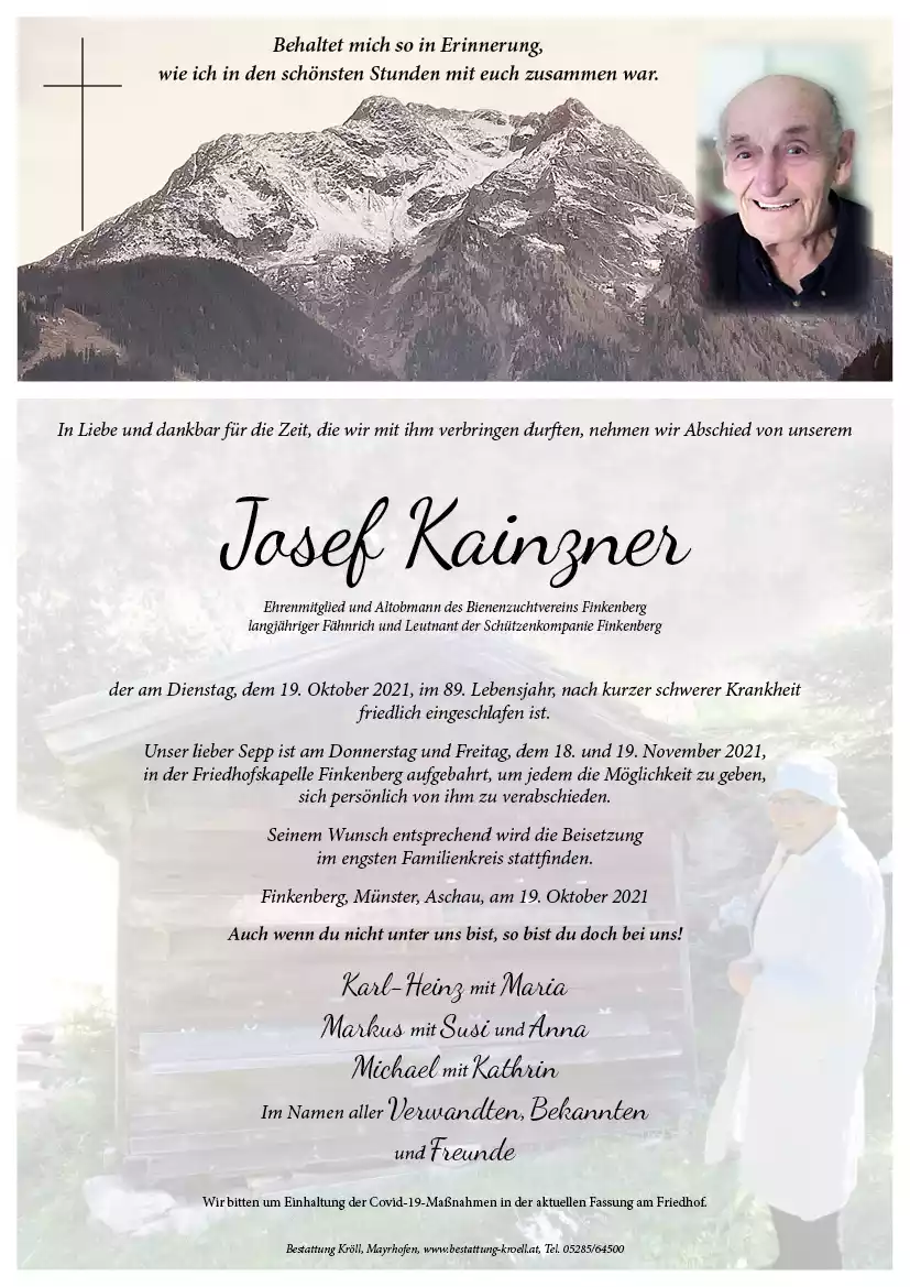 Parte von Josef Kainzner